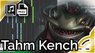 Tahm Kench theme - League of Legends (Synthesia Piano Tutorial) chords