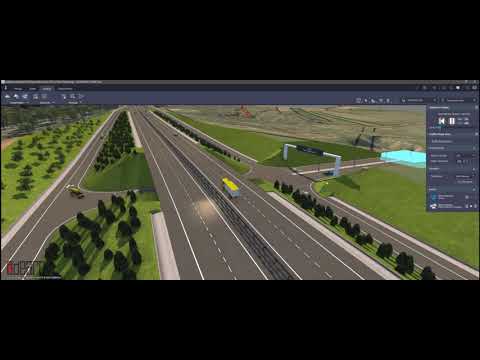 Diamond Interchange Vehicle Tracking & Infraworks Traffic Simulation