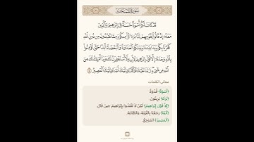 آيات في دقيقة واحدة: سورة الممتحنة 3 تلاوة الشيخ سعد الغامدي