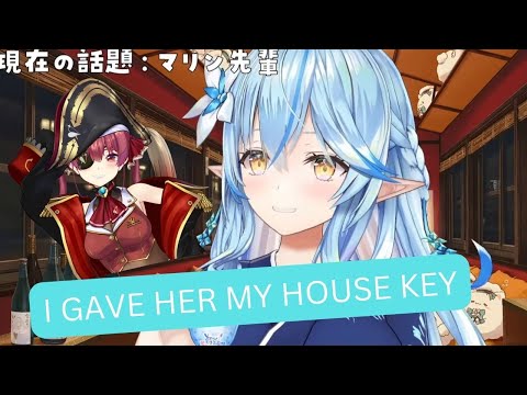 Lamy talks about Marine's Game & Technically their married life  [Yukihana Lamy] [雪花ラミィ]
