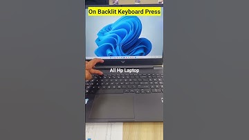 hp laptop backlit keyboard turn on | how to turn on keyboard light on hp laptop | hp light on#shorts
