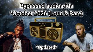 5 BYPASSED Roblox Music Codes/ids (OCTOBER 2026) *WORKING IDS*