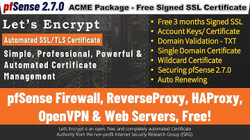 pfSense 2.7.2 - New 2024 - ACME Package & Let