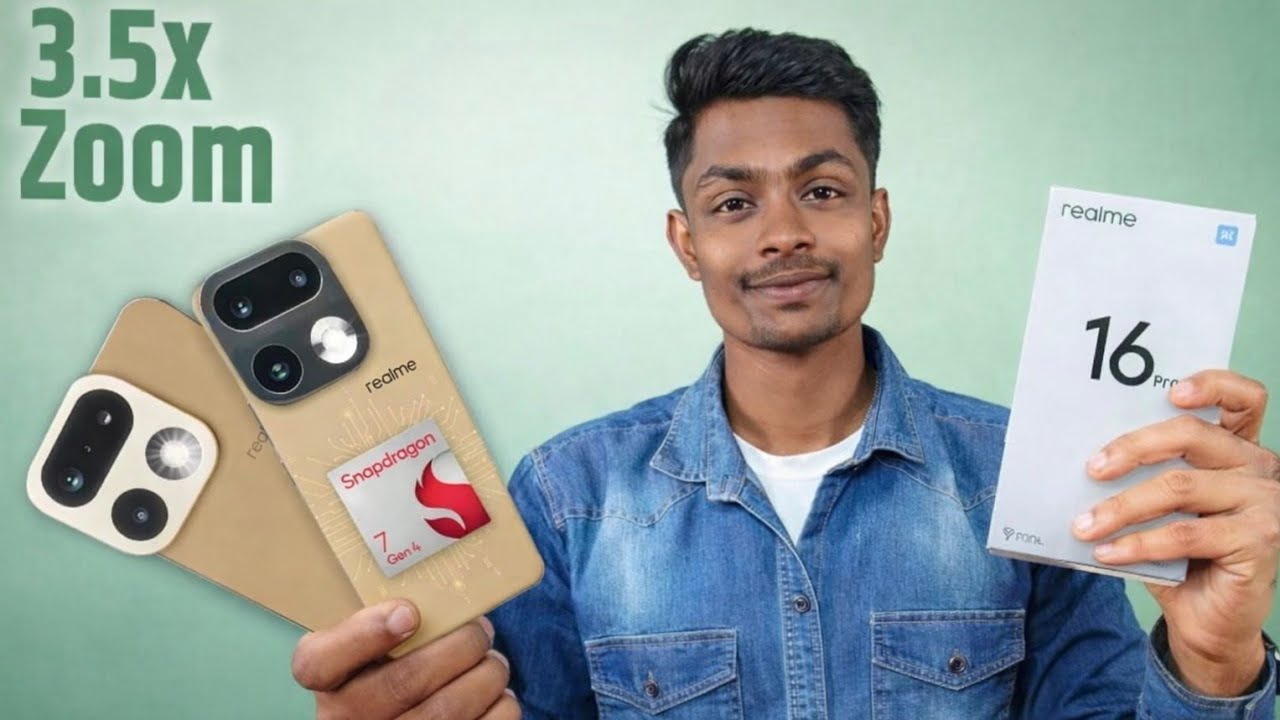 Realme 16 Pro Unboxing 🔥 Snapdragon 7 Gen 4 | 3.5X Zoom Camera | First Look & Hands On
