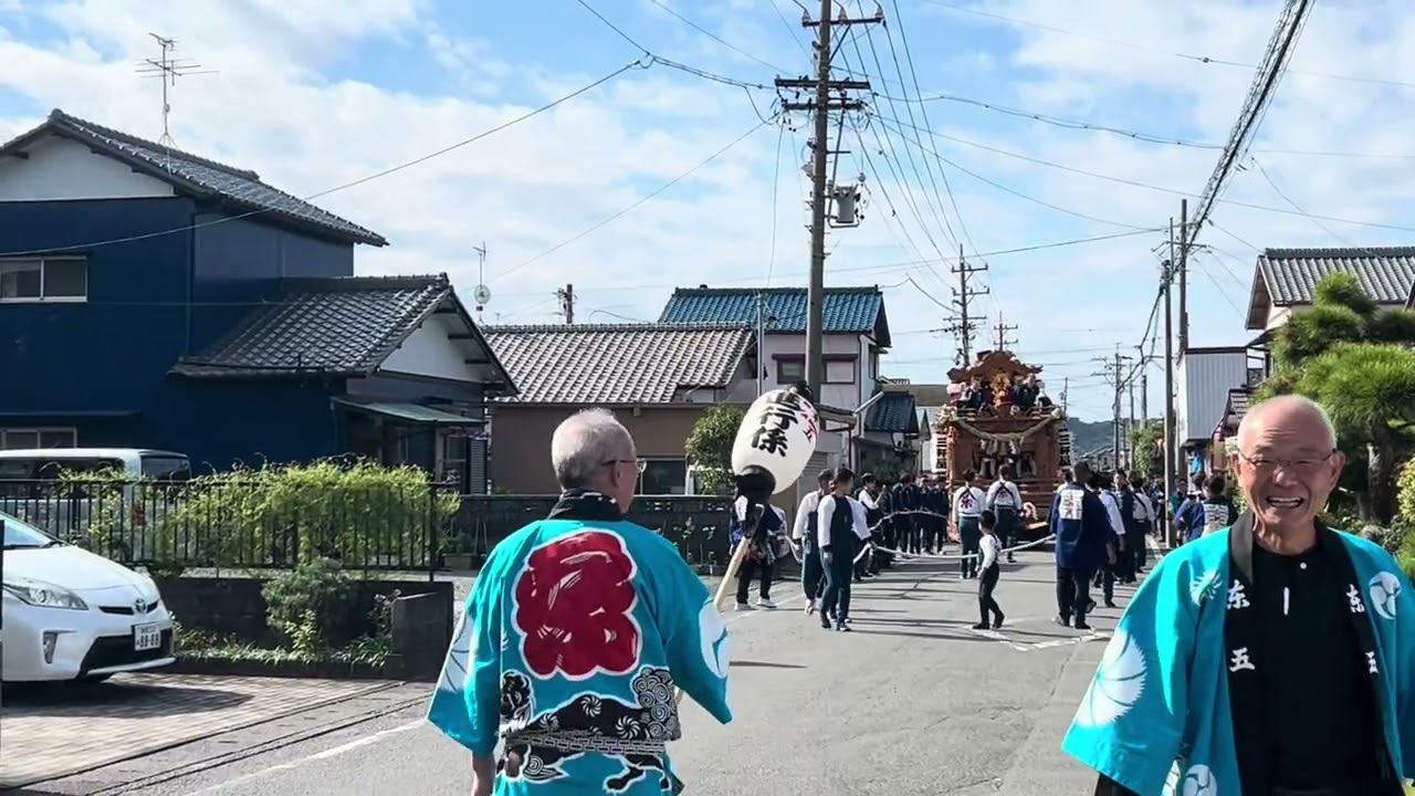 祝　令和七年度　服織田神社御祭典　四丁目　東五　町内廻り