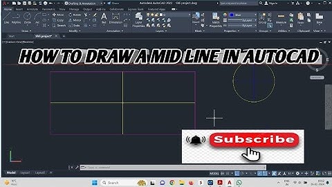 how to find the midpoint of a line in AutoCAD 2022