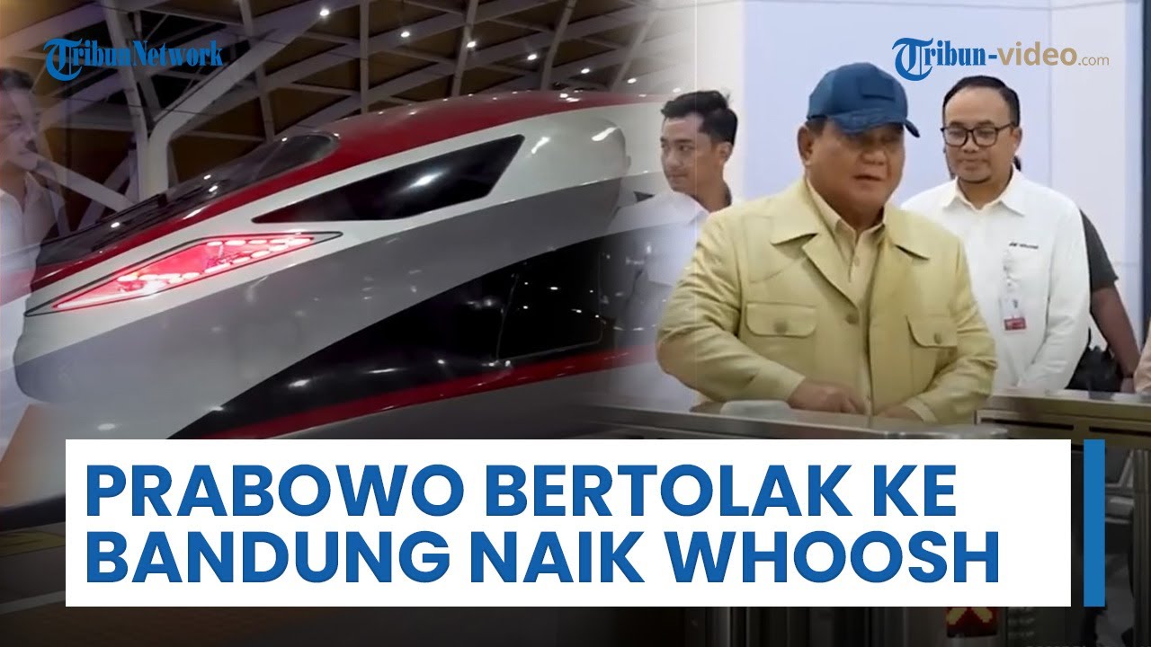 Naik Kereta Cepat Whoosh, Presiden Prabowo Tiba di Bandung Jelang Acara Besar ITB