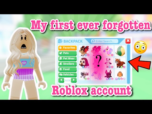 brooo i just found my first account ever omg i was join in 2016 wow ;) : r/ roblox