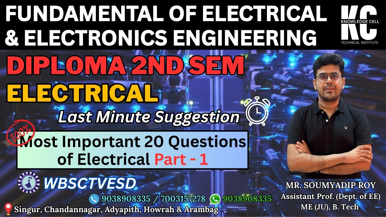 FUNDAMENTAL OF ELECTRICAL & ELECTRONICS ENGINEERING // (Diploma 2nd Sem ...