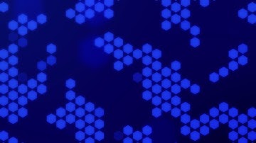 cool technology geometric hexagonal pattern animated background video , Copyright FREE video