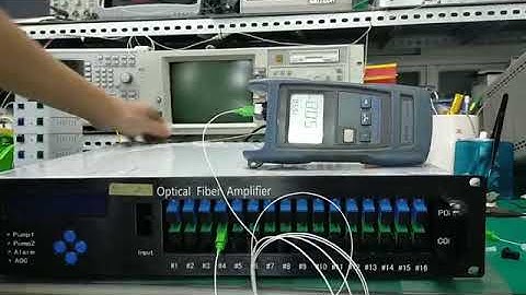 16 Port 23 Dbm EDFA in Testing, Yatai Optical Fiber Amplifier Quality Testing