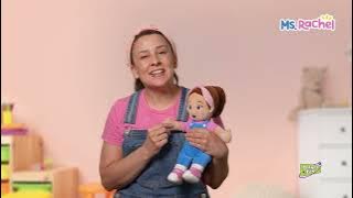 Play and sing along with your favourite Ms. Rachel moments with the Ms. Rachel Speak and Sing Doll!