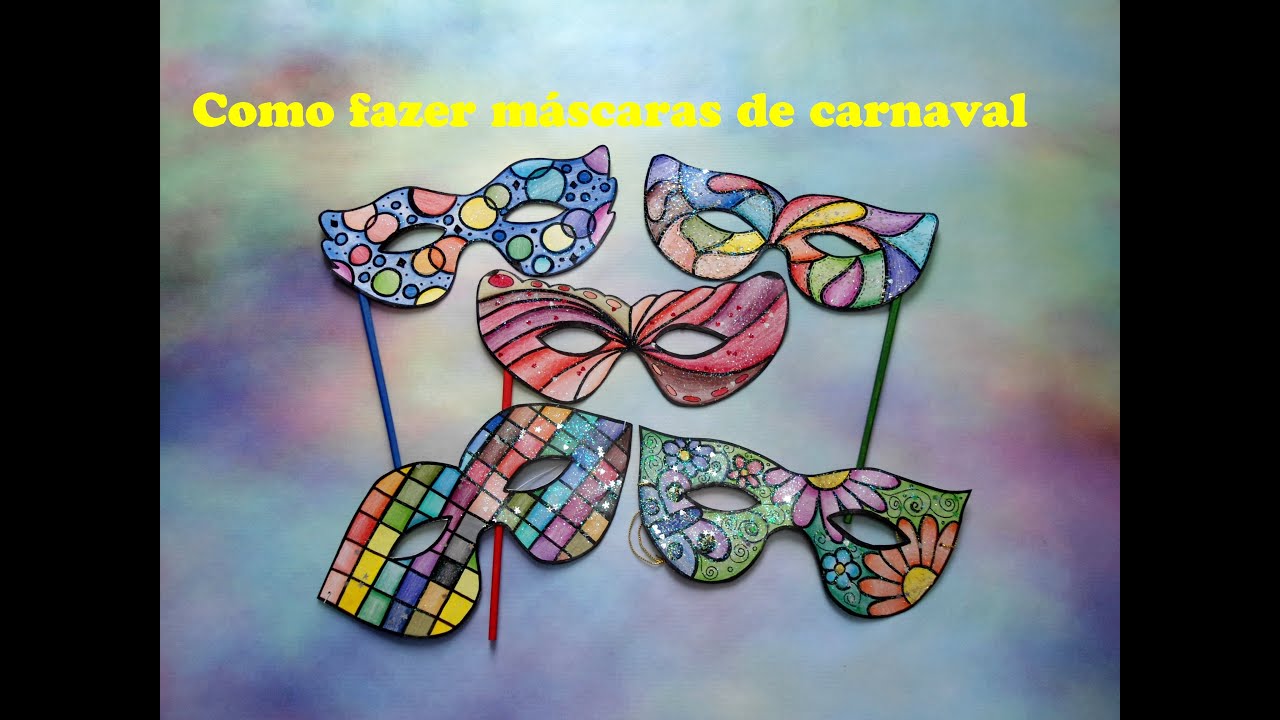 60 Máscaras de Carnaval para Imprimir e Colorir - Online Cursos Gratuitos