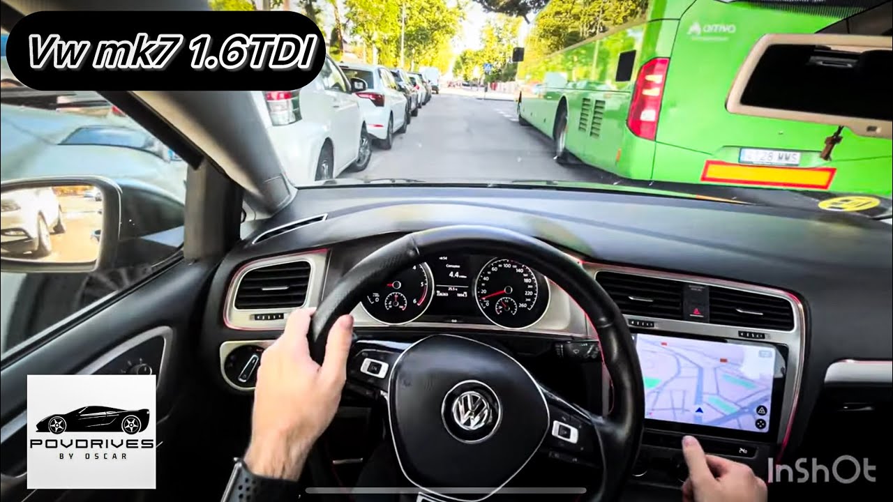 4K POV Driving a Golf Mk7 1.6 TDI (2014) | Test POV Drive