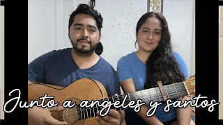 Video thumbnail of "Junto a angeles y santos - Sinai / Canto de adoracion"