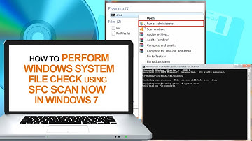 How to Perform Windows System File Check using sfc scannow in Windows 7 | Computer & Networking
