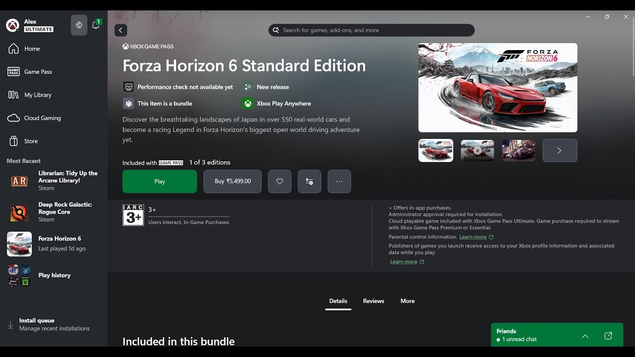 Fix Forza Horizon 6 Not Installing Error Code 0x803F8001