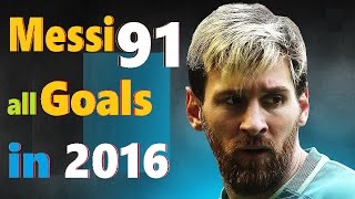 Lionel messi scores 59 goals and 32 assist in 2016 calendar year. on 6
january 2016, recording barcelona's first goal of the new year, scored
two goals...