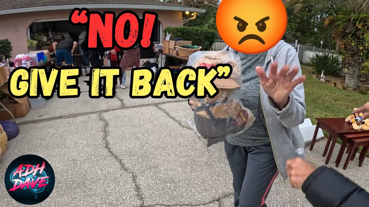 She Backed out of the deal at this garage sale!