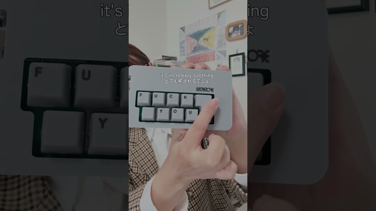 FとUCK,YOUしかキーがないキーボード作った