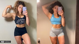 Cute 19 years old!! - Serena Abweh | Chest | Powerlifting | Girl With Big Muscles | Powerlifter 2020