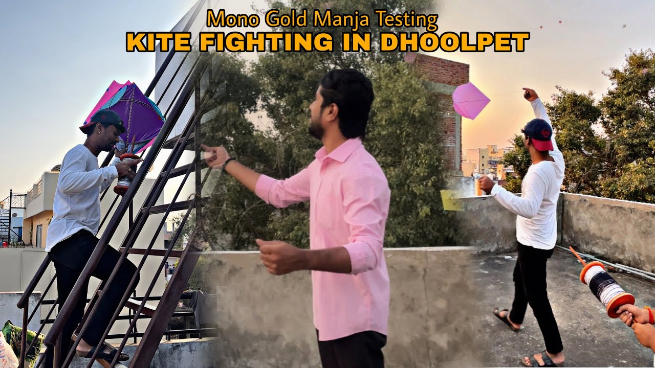 Crazy Kite Fighting🪁 in Old city Dhoolpet | Mono Gold manja🧵 | DHOOLPET KITES 2026