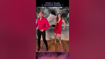 Bachata Basic Back Cross Step | Bachata Dance Steps | Front View | Waldo y Jacqui