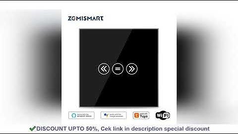 Zemismart WiFi Smart Curtain Switch with Limit Function Electric Blind Smart Life APP Control Roller