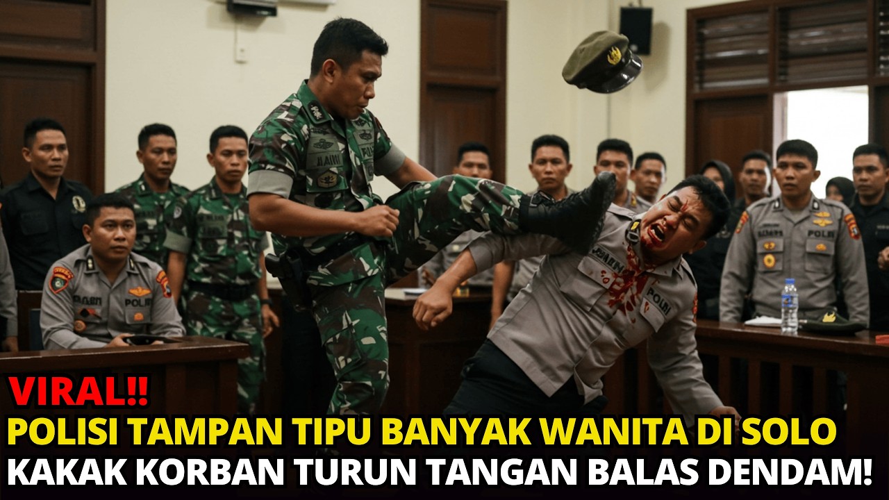 VIRAL! POLISI APES DIHAJAR ANGGOTA KOPASSUS, KARENA BERANI TIPU ADIKNYA SAMPAI 50 JUTA