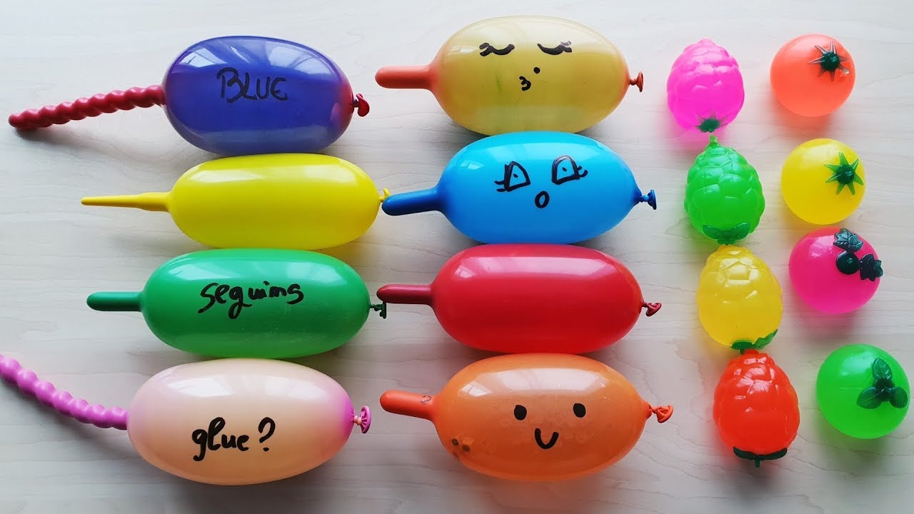 Making Slime with Funny Balloons and Water toys - YouTube