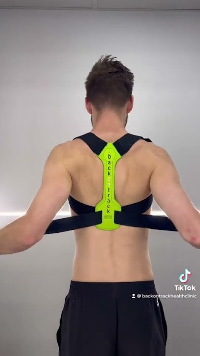 How to wear a posture brace