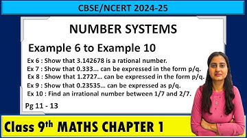 Number Systems example 6 to example 10 | Class 9 Maths Chapter 1