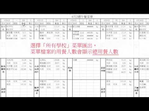 智餐_【新功能】_開立菜單會提示食材為0的食譜_供應商區分食材_食譜維護細項分類選_廚餘管理(限教育雲帳號登入使用)