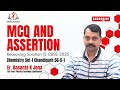 MCQ and Assertion Reasoning Solution 12 CBSE 2025 Chemistry  Set-1 Chandigarh  56-5-1