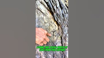 Traditional#goldmining what’s the secret behind the $3000worth of gold inside the cliffside#goldrush