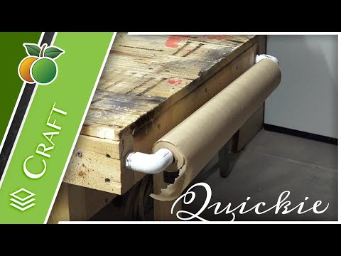 Wall Mount Paper Roll Dispenser - Cheap DIY Project Hack! 