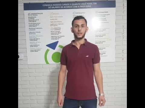 JEAN DE OLIVEIRA, ALUNO DO CURSO DE PROJETISTA GRÁFICO.