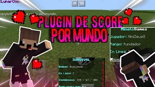 Plugin de ScoreBoard Para Tu Server De Minecraft Pe 1.14