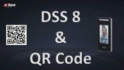 DSS V8   QR code in visitor module