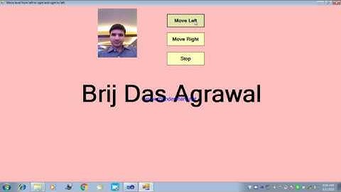 .net C# - Move a Lebel to a left and right
