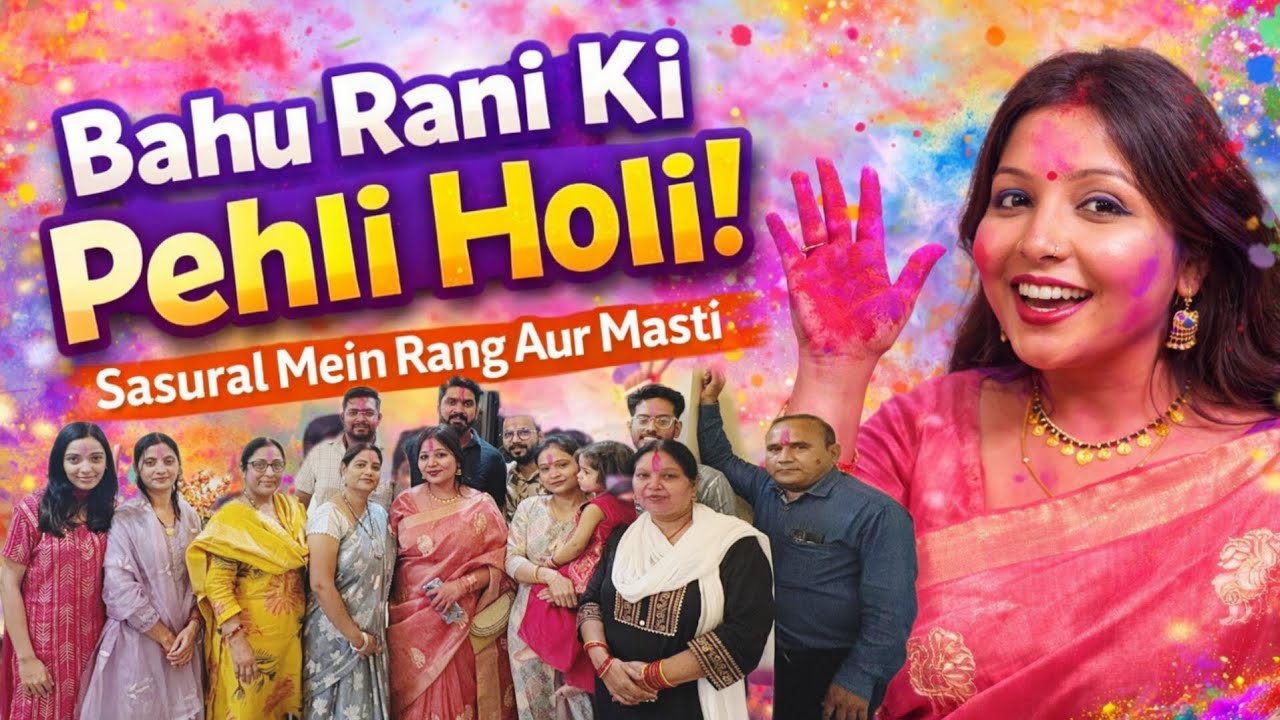 “Pehli Holi in Sasural – Bahu Rani Ki Masti Bhari Celebration!”💐 - YouTube