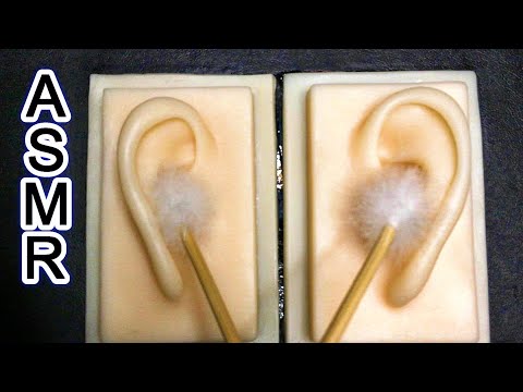 【ASMR】睡眠導入音 ふわふわ梵天耳かき音　両耳同時や片耳のみ　Brahma earpick sound　범천 귀이개 소리　声なし　No Talking