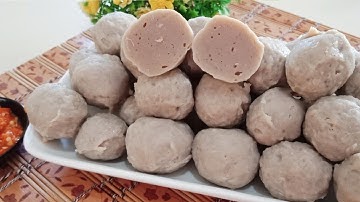 CARA MEMBUAT BAKSO DAGING SAPI SUPER KENYAL • CUKUP GUNAKAN BLENDER