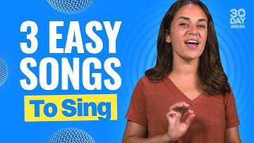Singing practice with 3 EASY songs - work on your vocal technique