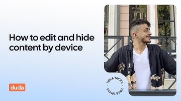 How to edit & hide content by device on Duda