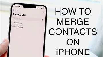 How To Merge Contacts On iPhone! (2023)