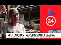 Reportajes 24: Recicladoras transforman la basura en obras de arte | 24 Horas TVN Chile