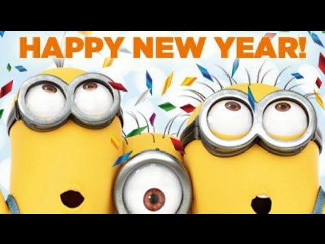 Funnynewyearwishes || Minions New Year WhatsApp Status || Happy New Year -  YouTube