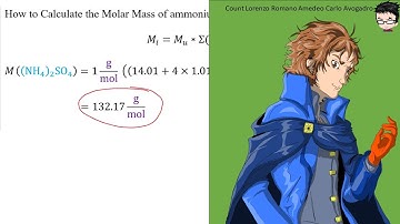 How to Calculate the MOLAR MASS of ammonium sulfate ((NH4)2SO4)