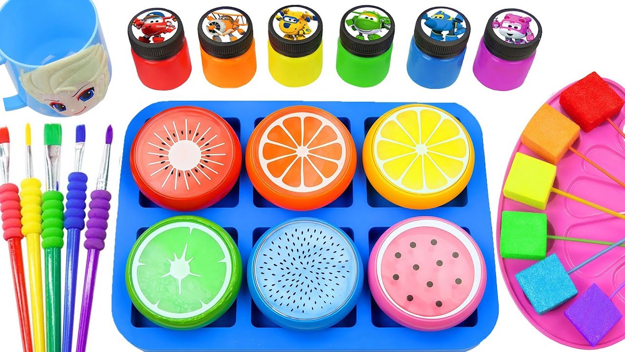 Satisfying Video l How I Make Super Blue Magic Slime FORM Candy SPRUNKI Squish Lollipop Mixing ASMR